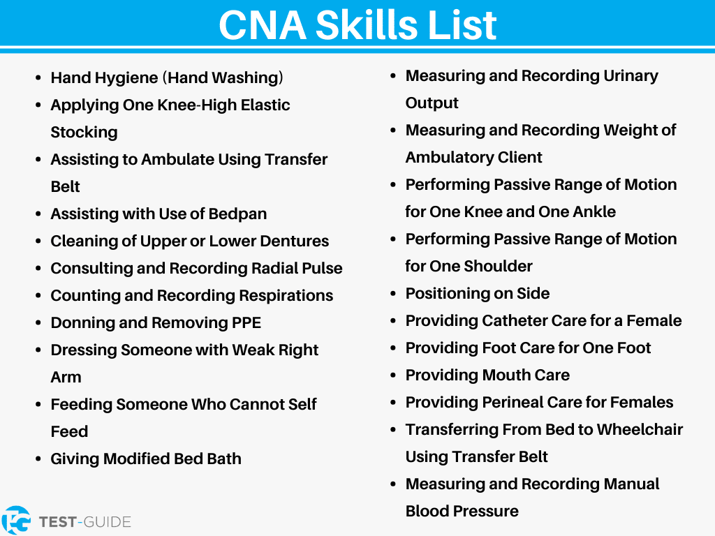 How To Pass The CNA Skills Test 22 Skills To Know 2024 